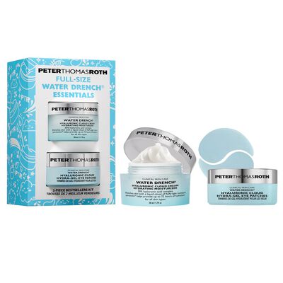 FULL-SIZE WATER DRENCH&reg; ESSENTIALS 2-PIECE MOISTURIZER AND EYE PATCH SET (SET DE CREMA Y PARCHES PARA OJOS HIDRATANTES)